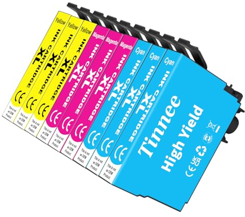 Tinnee 9 Patronen Kompatibel mit Epson 603XL Epson 603 Tintenpatronen für Expression Home XP-2100 XP-2105 XP-3100 XP-3105 XP-4100 XP-4105, Workforce WF-2810 WF-2830 WF-2835 WF-2850