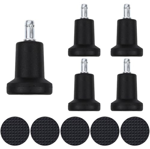 Gotetiso 5 Pièces Roulette Chaise Bureau Remplacement roulettes de Chaise Patins en Feutre Chaises Glisse Cloches pour Chaise de Bureau Chaise Remplacement roulettes Fixes avec Coussins Feutre