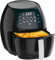 Avilia Friggitrice ad Aria Digitale 7.5L - Potenza 1600W, Contollo Digitale a LED Temperatura da 80°a 200°C - Timer Regolabile Fino a 60 Minuti - Per Friggere o Cuocere al Forno