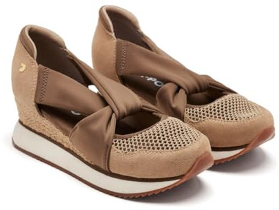 Zapatillas Abiertas Piel CUÑA Rafia Darlington