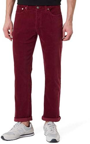 REG Cord jeans, Plumped Red, 36W / 32L