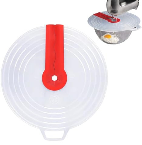 Tapa Antisalpicaduras Atidora Tapa Antisalpicaduras Batidora Protector Contra Salpicaduras Huevos 31CM de Diámetro para Cocer Nata y Remover Huevos