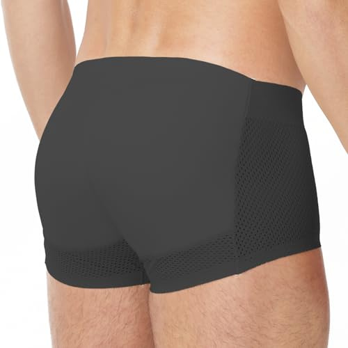 Sewing Tree Men Shapewear Bum Pads Boxer Shorts Butt Lifter Seat Cushion | Hip enhancer pads with pressure relief for long‑hour office use.Soft breathable mesh,seamless for all‑day under‑clothes wear