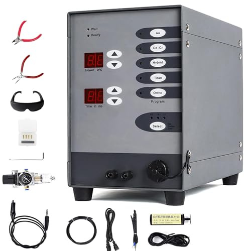 Pulse Sparkle Spot Welder 100W Smycken Punktsvetsmaskin 50-600A CNC Punktsvetsmaskin för Kobolt Kromlegeringssmycken DIY