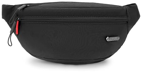 ZXTGBQ Sac Banane Homme Femme, Sacoche de Ceinture, Sport Waist Pack, Fanny Pack Réglable, pour Cyclisme Gym Balade Escalade Voyage Randonnée Vacances