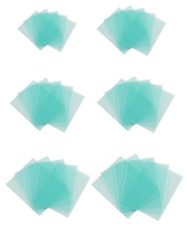 Cubierta protectora de policarbonato transparente para reemplazo de casco de soldadura, material anticaída resistente al fuego, múltiple (123 x 98 mm)