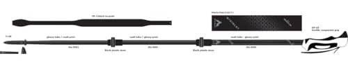 McKinley Minah 200 Ql Vandringsstav, Black/Charcoal, One Size