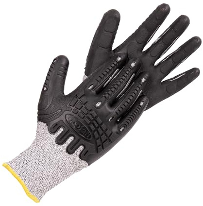 Cofan Guantes anticorte ultraligeros | Nivel D | HPPE + Recubrimiento PU negro | EN 388 4X43D | Pack de 12 pares de guantes o formato unitario| Talla 9 | Protección mecánica (1, 9)