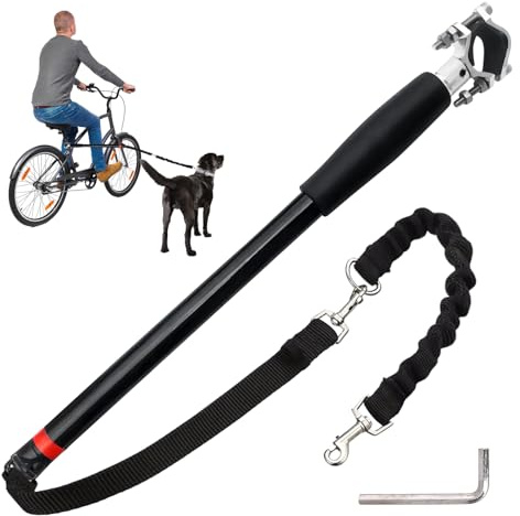 Guinzaglio per bicicletta per cani, guinzaglio per cani, mani libere per bicicletta, guinzaglio retrattile per cani, guinzaglio per cani retrattile, facile installazione e rimozione, per corsa