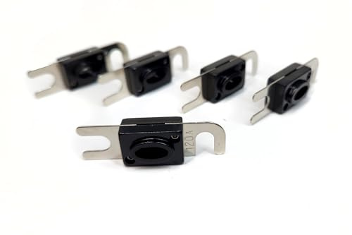 KnuKonceptz Mini-ANL (MIDI/AFS) Nickel Silver Plated Fuses 120A - 5 Pack
