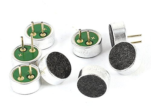 sourcing map 8pcs unir Microphone à condensateur électret Pick-up 6mmx2,7mm