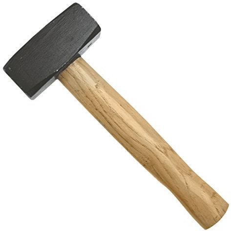 Fäustelhammer mit Holzstiel 1250 g Fäustel Hammer Schlosserhammer Vorschlaghammer