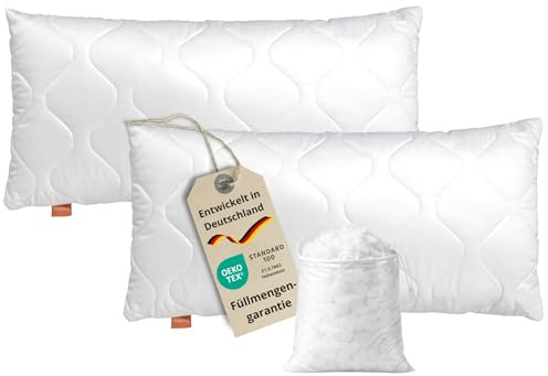 sleepling 190019-P komfort 100 huvudkudde, mikrofiber, vit