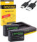PATONA USB-C Caricatore doppio con 2x NP-FW50 Premium Batteria NP-FW50 compatibile con Sony Alpha 6000 6100 6300 6400 6500 A7 A7S A7R A7II DSC-RX10 Mark II III IV NEX-5 NEX-6 NEX-7
