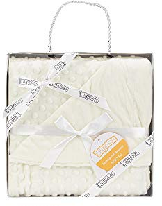 variouss Manta para bebés, 0.80 x 1.10 m Manta para recién Nacidos Mantitas para Bebes Suave y Confortable Cálida niña y niño Mantas para Todas Las Estaciones (Beige)