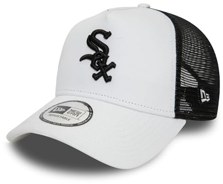 New Era Chicago White Sox MLB Gorra de béisbol Camionero Sombrero Ajustable Snapback Blanco Negro