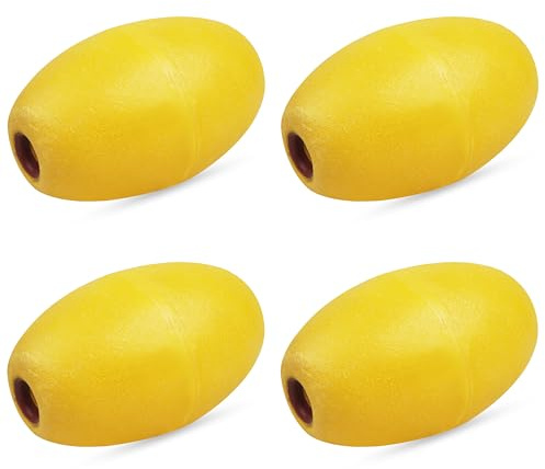 AGOOL Buoys Floats Rope Floats Marine, 4/8pcs Pull Buoy Pool Buoy Deep Water Fishing Marker Buoys Oval Crab Trap Floats Anchor Float for Boats Swimming Pool Kayak Crabbing Trail Dock