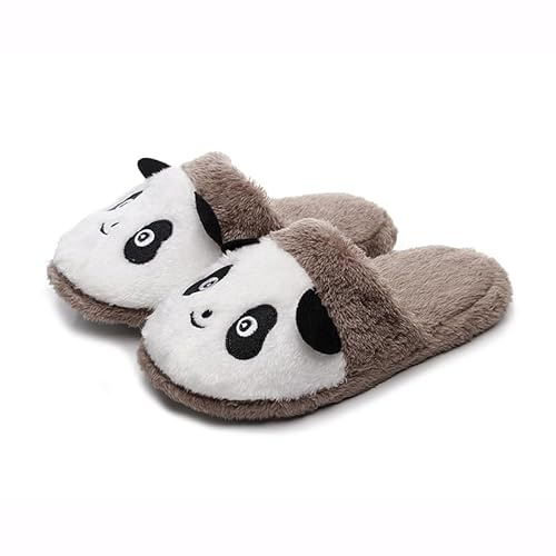SJTJSPX Pantofole Carine Panda,Pantofole Interne,Inverno Scarpe per la casa, Pantofole da donna, pantofole in peluche calde, comode e antiscivolo