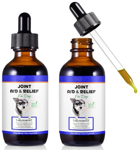 Tooffi Dog Joint Aid & Relief | Dog Pain Relief Liquid | Relieves Joint Pain in Dogs | Relieves Joint Pain in Dogs Relieves Joint Pain in Dogs Relieves Joint Pain in Dogs 2pack