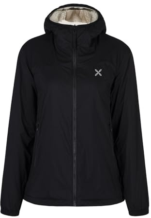 MONTURA Giacca Sherpa Reversibile da Donna, antivento e idrorepellente (IT, Testo, M, Regular, Regular, Nero/Panna)