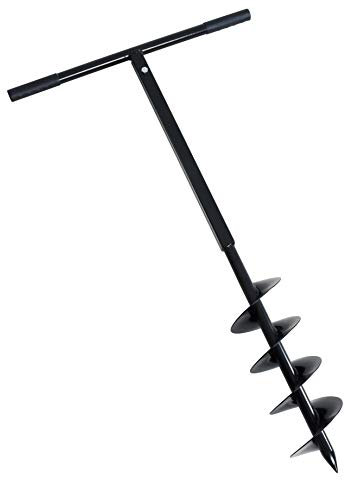 ESTEXO Handbohrer Erdbohrer Handerdbohrer Erdlochbohrer Pflanzbohrer Pfahlbohrer Brunnenbohrer Brunnenbohrgerät Lochbohrer (150 mm)