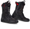 SHIMA STRATO Motorradstiefel Herren und Damen - Motorrad Wasserdicht Stiefel Tourenstiefel Schuhe Männer Leder Schwarz (Damen, Vented, 38)