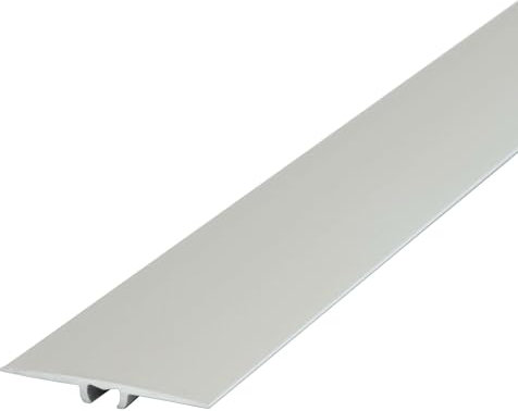 Dalsys Übergangsprofil flach 180cm x 35mm zum Schrauben inkl. Befestigungsmaterial, aus eloxiertem Aluminium, Silber