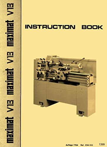EMCO Maximat V13 Metal Lathe Operator Instruction Wiring Diagrams Manual
