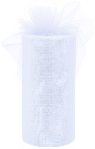 92 m x 30 cm Tyll Metervara Bomullsgasväv - Tylltyg En Touch av Jul Dörrrosett Vit