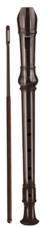 Nybörjare Tysk Blockflöjt 6 Och 8-håls Hållbar | Varmt rikt ljud Lätt Fingerplacering Träningsinstrument(6-hole brown)