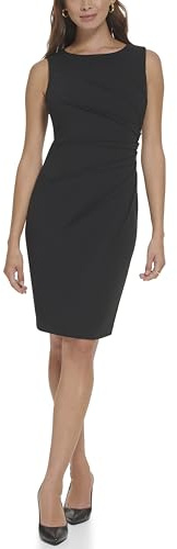 Calvin Klein Women's Sleeveless Sheath Dress with Starburst, Black 18, 8