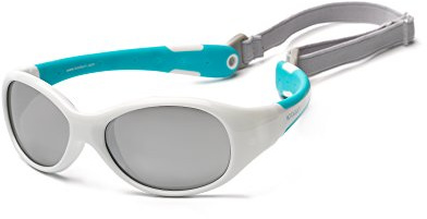 KOOLSUN - Flex - lunettes de soleil pour enfants - Blanc Turquoise - 3-6 ans - UV400 - Catégorie 3