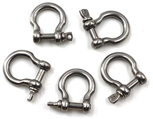 M5 Schäkel 304 Edelstahl Ring Schäkel (Packung mit 15)