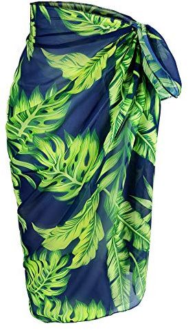 Beach Sarongs Wrap for Women - Long Beachwear Sarong Bikini Beach Cover Up Chiffon Swimsuit Wrap Skirts Ladies Summer Sexy Swim Sarong for Holiday