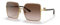 Dolce & Gabbana Sonnenbrillen DG 2279 Gold/Brown Shaded 60/14/140 Damen