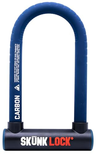 SKUNKLOCK Karbon-Winkelschleifer, widerstandsfähig, Abschreckung, U-Schloss für Fahrrad, Motorrad, patentierte Klinge, zerstört Multi-Material, Anti-Schleifer-Technologie