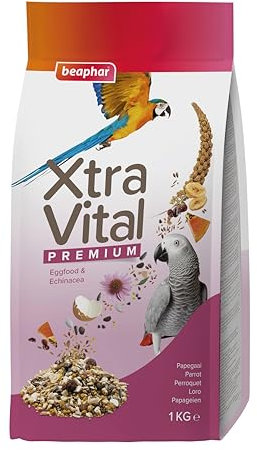 Beaphar - XtraVital Papageien - All-in-One Premium Nahrung Für Papageien - 1 kg