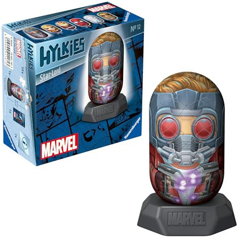 Ravensburger Marvel Hylkies Figures Star Lord - Collectable Toys and Gifts for Kids and Adults Age 6 Years Up - 3D Jigsaw Puzzles - Guardians of The Galaxy