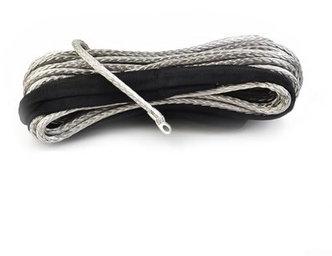 Cavo resistente per argano ATV UTV con guaina grigia, forte e affidabile per rimorchio