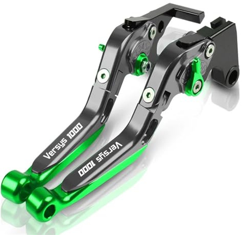 Kopplingsbroms Pivot Handtag Spak För Kawasaki VERSYS 1000 2015-2023 Motorcykel CNC-fällbart Teleskopiskt Långt Och Kort Bromskopplingshandtag Bromskopplingsspakar(M)