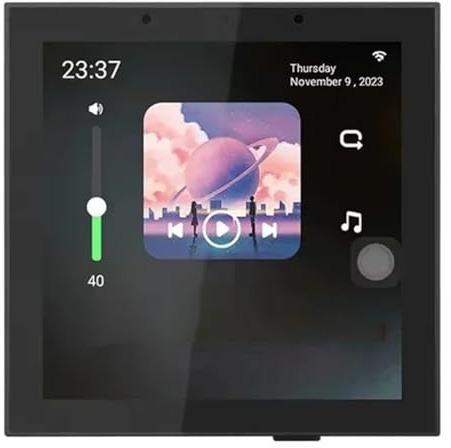 Fangxuee Touch Screen 4 Inch Android 11 Smart Home Audio System Voice Control Tuya WiFi Background Music Wall Amplifier