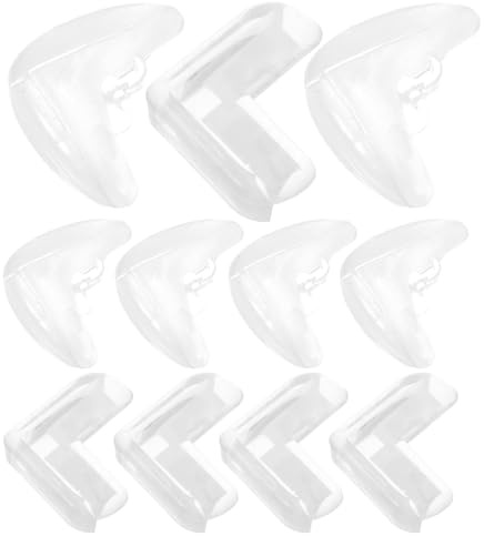 OUNONA 20 Unidades Protectores Esquinas Silicona Transparente Guardas Seguridad para Bebés y Muebles Protección Bordes Mesa y Mobiliario Fácil Instalación Forma y Uso Infantil y Hogar