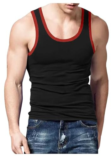 Herrkläder smal casual sport herr sommar matchande färg bodysuit väst