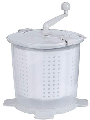 Manuell Tvättmaskin - 1200 RPM Bärbar Handvevad Minitvätt Underkläder Tvättmaskin Tvättmaskin med Löstagbar Uttorkningskorg för Hembostadslägenhet Camping Husbilar