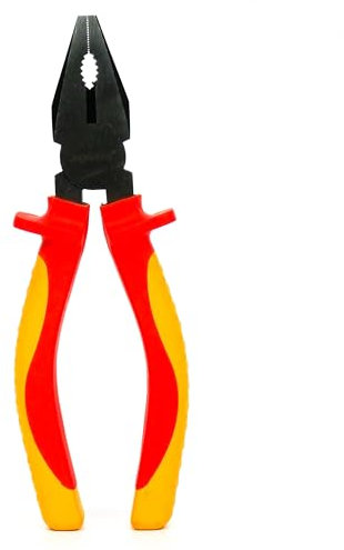 INGDAUM® VDE Kombizange, isoliert gegen 1000 V zum sauberen und sicheren Schneiden von Drähten, Adern und Kabeln (Kombizange 6)