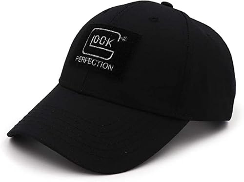 QOHNK Tactical Style Shooting Sports Baseball Cap Fishing Caps Men Outdoor Hunting Jungle Hat Airsoft Hiking (Black)
