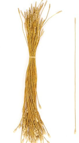 ASFWAGQ Haken für Weihnachtsbaumschmuck, Weihnachtskugeln Haken, Kugelanhängern, Hängeseile für Christbaumschmuck Dekorationen mit Druckknopf, 20cm (Ungefähr 200 Stück) (Gold)