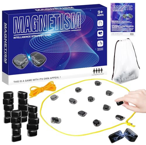 Magnetisches Schachspiel, Magnet Spiel, Magnetisches Schachspiel, Tisch Magnetspiel,Tragbares Schachbrett Magnetisch,Tragbares Schachbrett Magnetisch, Tragbares Schachbrett-Party Für Familientreffen