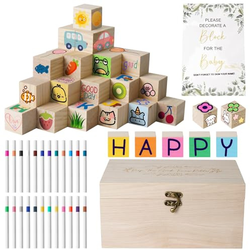 Kit Juegos de Baby Shower 78 Piezas, Juegos de Fiesta de Bebé más Divertidos de Todos los Tiempos, Ideas únicas Actividades de Baby Shower, Adecuado para Niños y Niñas