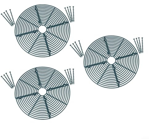 Set di 3 coperture in plastica per vasi da fiori per una facile copertura del terreno nel tuo giardino, dimensioni 30 cm (verde)